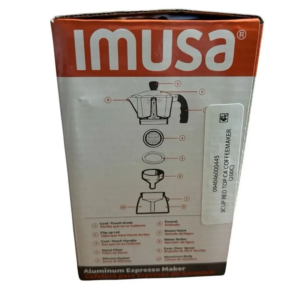 Imusa Aluminum 3 Cup Espresso Maker